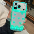 Change Color Luminous Call Light up Flash Bowknot Phone Case for Iphone 16 15 13 12 11 14 17 Pro Max plus Air Shockproof Cover